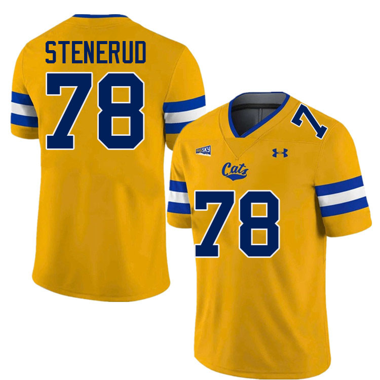 Montana State Bobcats #78 Jan Stenerud College Football Jerseys,Uniforms Stitched-Gold